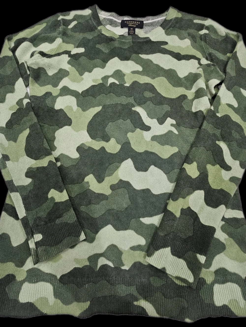 100% Cashmere Camo Sweater by Charter Club READ DESCRIPTION - Picture 5 of 11